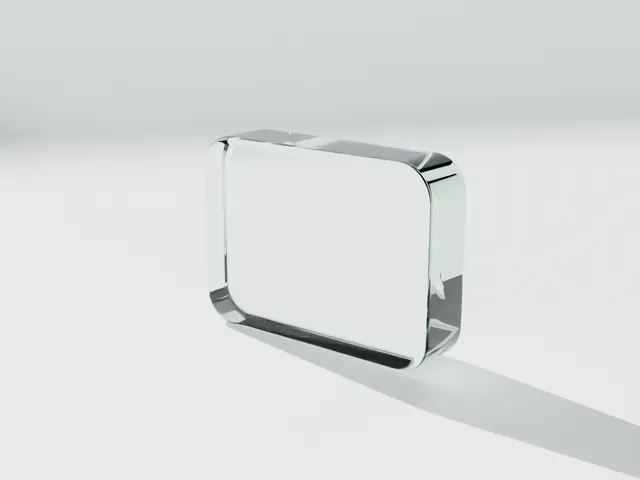 Clear glass slab