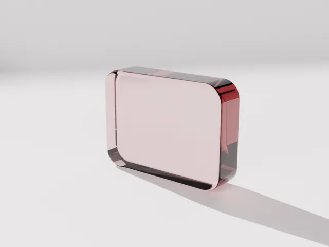Rose glass slab